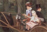 Mary Cassatt A Woman and Child in the Driving Seat USA oil painting artist